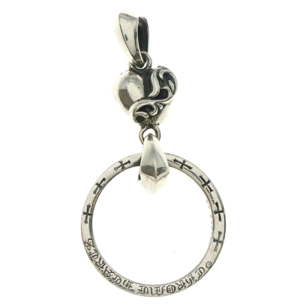 CHROME HEARTS(クロムハーツ) EWLP NTFL P/D アイウェアループ NTFLハートネックレストップ パヴェダイヤ シルバー