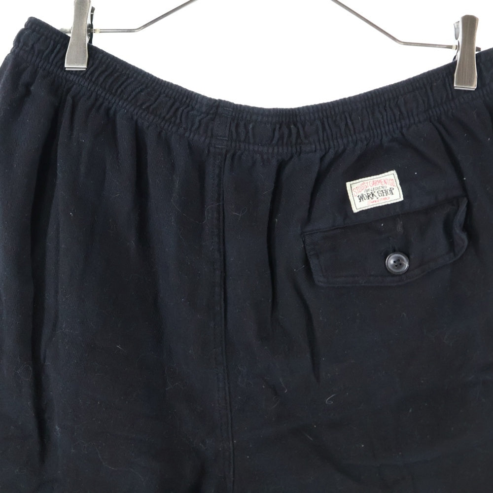 OUR LEGACY(アワーレガシー) ×STUSSY WORK SHOP LAGUNA SHORT ステューシー ワークショップ ラグナ コットンショーツ ハーフパンツ ブラック WS2254LO