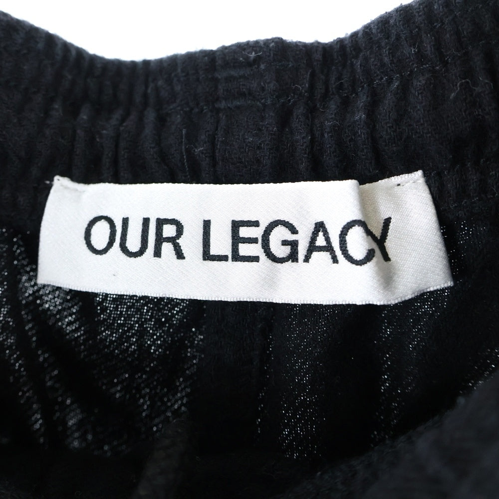 OUR LEGACY(アワーレガシー) ×STUSSY WORK SHOP LAGUNA SHORT ステューシー ワークショップ ラグナ コットンショーツ ハーフパンツ ブラック WS2254LO