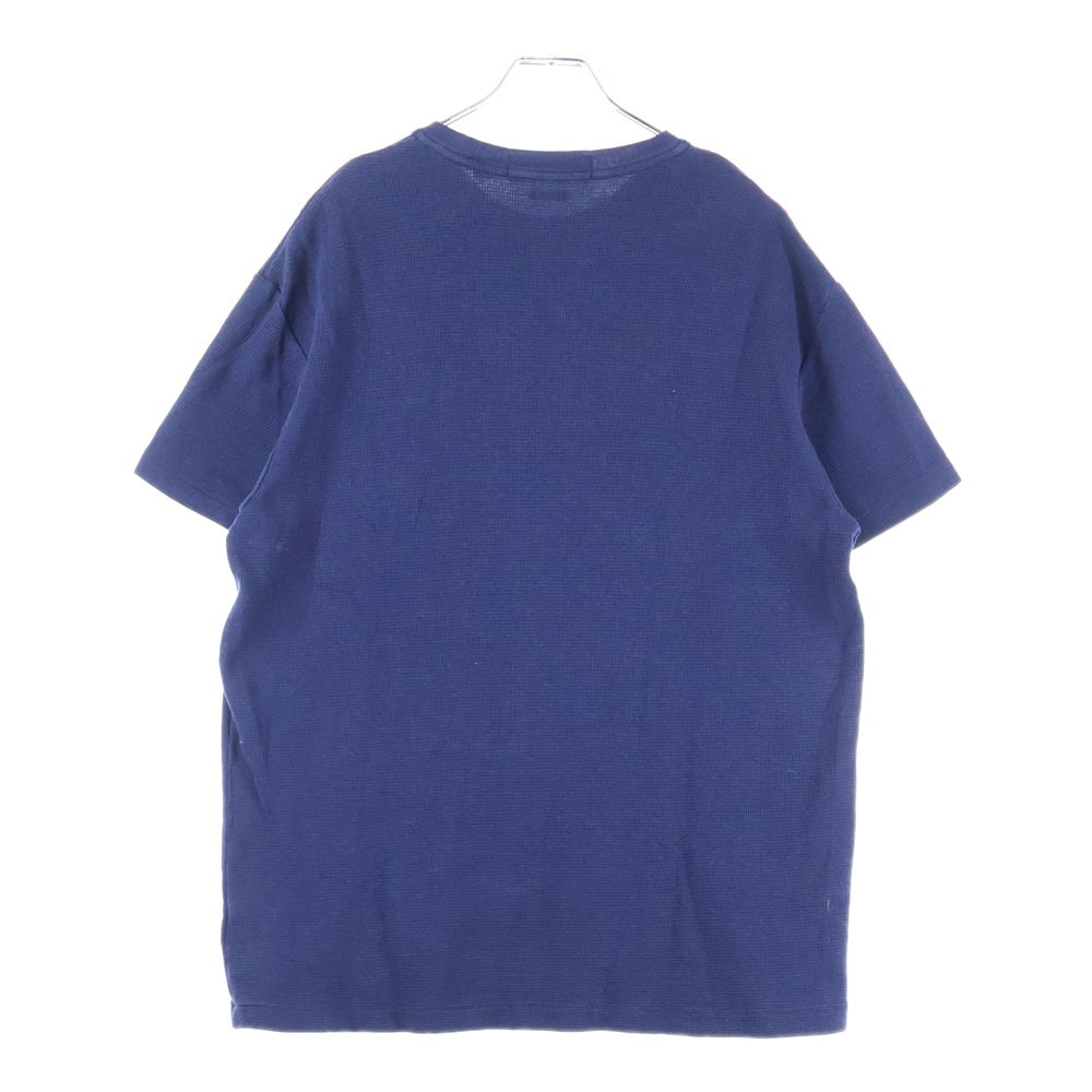POLO RALPH LAUREN(ポロラルフローレン) ×PALACE Waffle Tee パレス スモールポニー刺繍 ワッフル クルーネック 半袖Tシャツ カットソー ネイビー