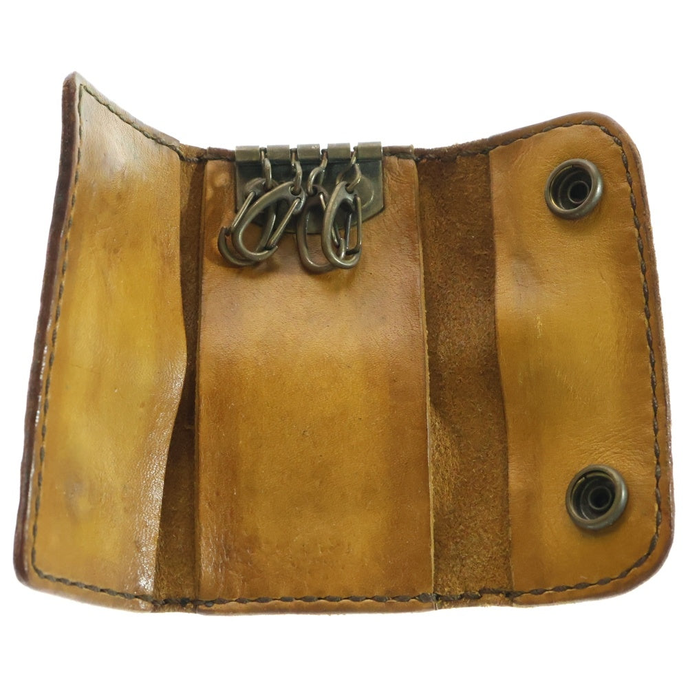 NO BRAND(ノーブランド) GDW STUDIO（ジェネラルデザインワークススタジオ） 鷹デザイン レザーキーケース ブラウン