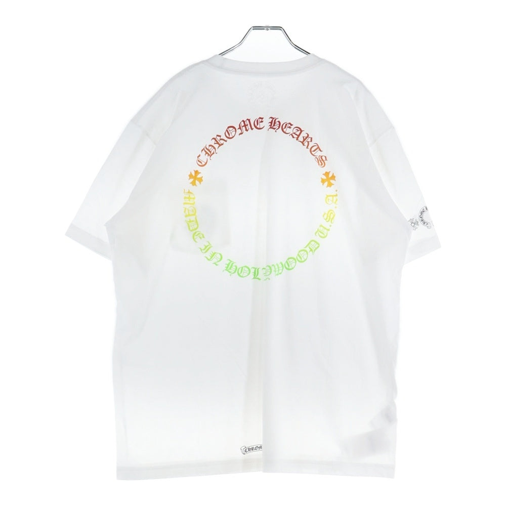 CHROME HEARTS(クロムハーツ) Back Grad Circle Logo Tee バックグラデーションサークルロゴTシャツ ホワイト