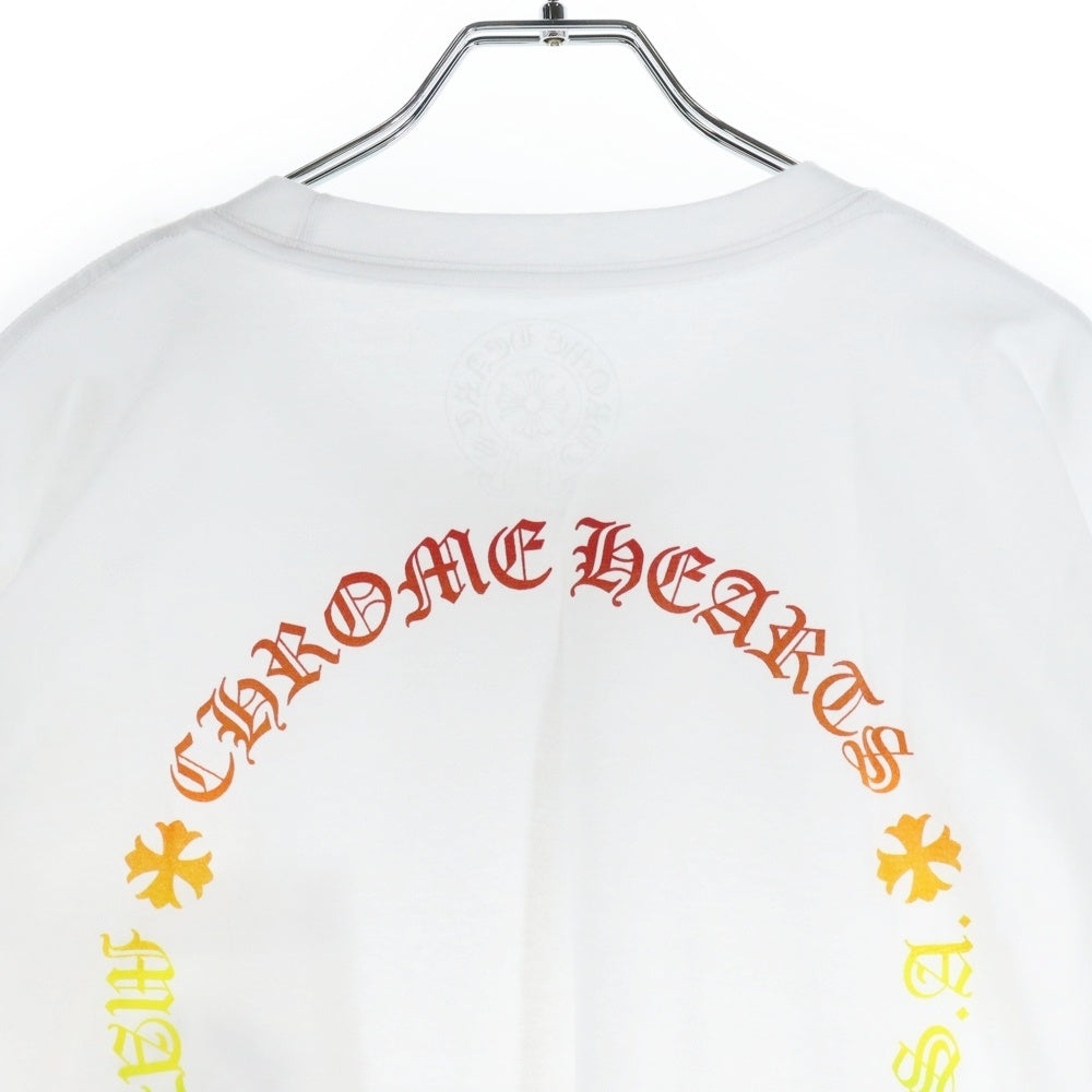 CHROME HEARTS(クロムハーツ) Back Grad Circle Logo Tee バックグラデーションサークルロゴTシャツ ホワイト