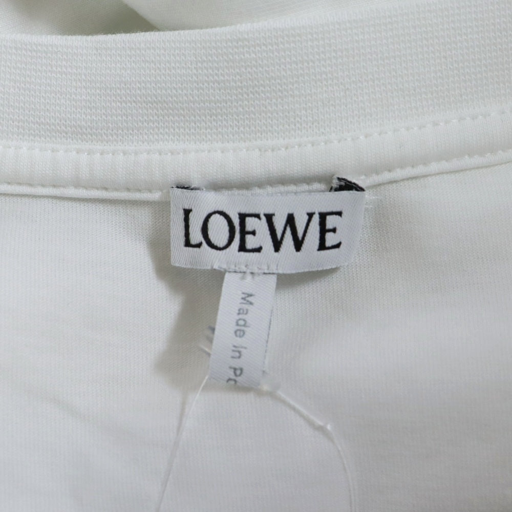 LOEWE(ロエベ) 24SS GLITCH ANAGRAM RELAXED FIT T-SHIRT グリッチアナグラム 半袖Tシャツ ホワイト H526Y22J61