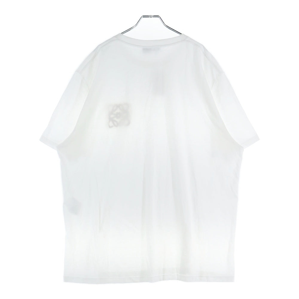 LOEWE(ロエベ) 24SS PAULA'S IBIZA フロッキーアナグラム 半袖Tシャツ ホワイト H616Y22X67