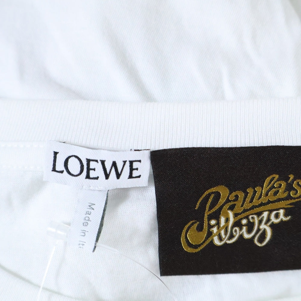 LOEWE(ロエベ) 23SS PAULA'S IBIZA ロゴプリント 半袖Tシャツ ホワイト H616Y22J12