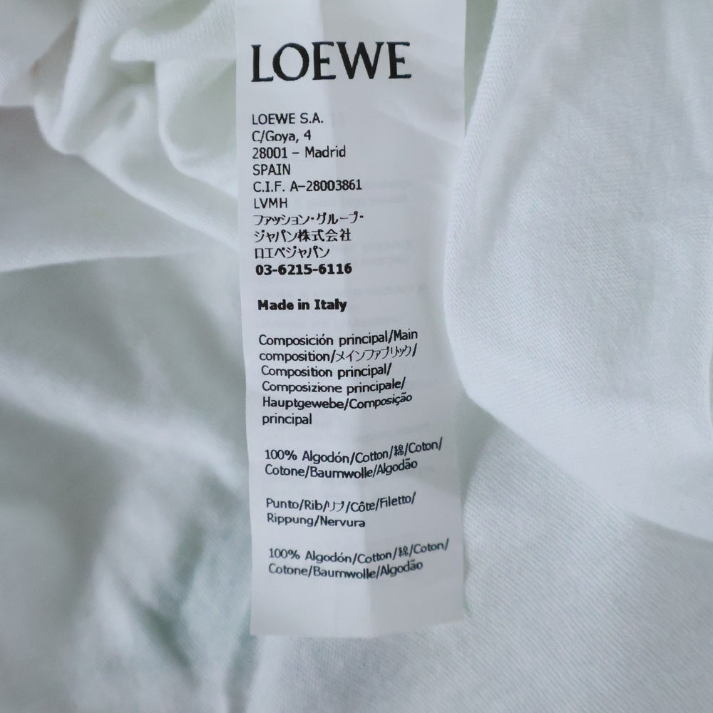 LOEWE(ロエベ) 23SS PAULA'S IBIZA ロゴプリント 半袖Tシャツ ホワイト H616Y22J12