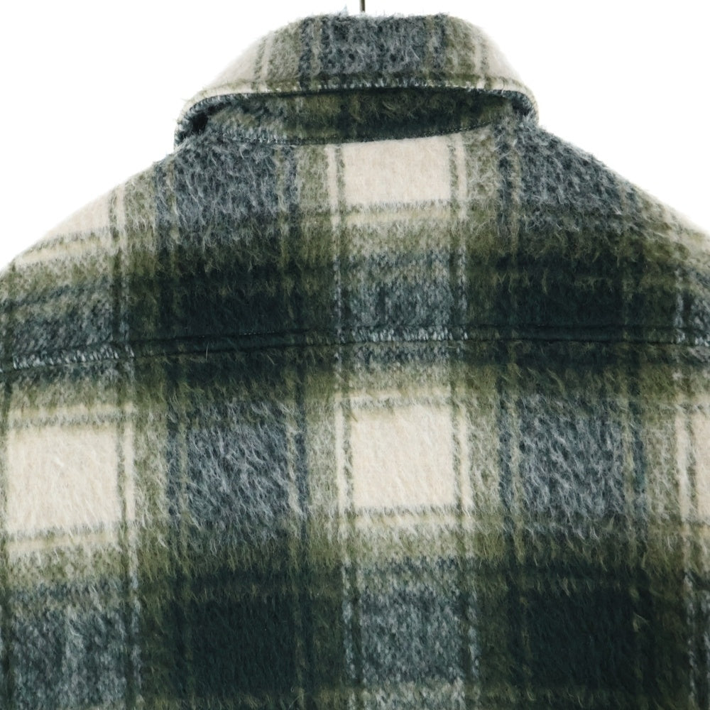 KITH(キス) 21AW ブラッシュド チェック柄 ウールジャケット グリーン 21-020-060-0021-4-0