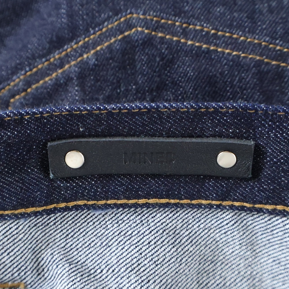 MINEDENIM(マインデニム) STANDARD SLIM STR 5POCKET RGD スタンダード スリム 5ポケット ボタンフライ デニムパンツ インディゴ FPKH101NST-80-332-7