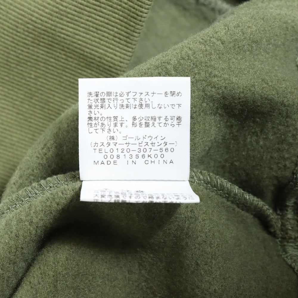 THE NORTH FACE(ザノースフェイス) REARVIEW FULLZIP HOODIE フードロゴ刺繍 スウェットフルジップアップパーカー オリーブ NT11930