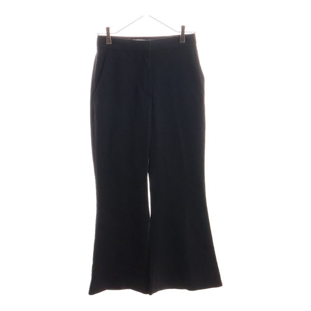 STELLA McCARTNEY(ステラマッカートニー) ウール ギャバジン フレア スラックス パンツ トラウザー レディース ブラック