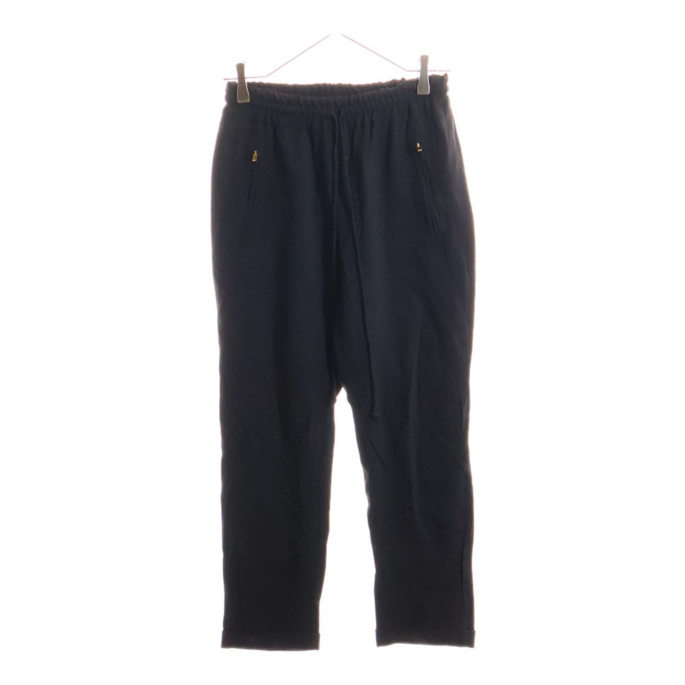 STELLA McCARTNEY(ステラマッカートニー) ゴールドジップ レーヨン ストレート スラックス トラウザー レディース ブラック