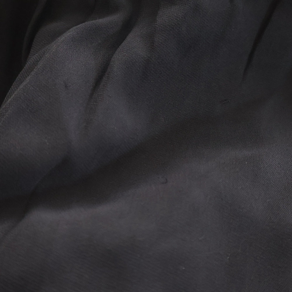 STELLA McCARTNEY(ステラマッカートニー) ゴールドジップ レーヨン ストレート スラックス トラウザー レディース ブラック