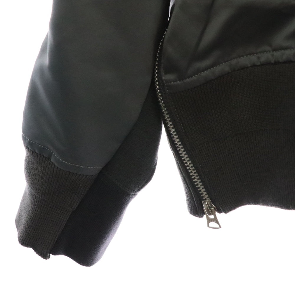 Sacai(サカイ) 23AW SPONGE SWEAT BLOUSON スポンジ スウェットブルゾン フーデッドジャケット グレー 23-03173M