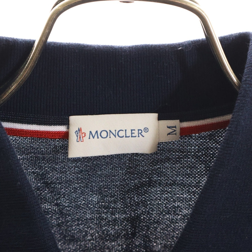 MONCLER(モンクレール) MAGLIA POLO MANICA CORTA マグリア ポロ マニカコルタ 半袖ポロシャツ ネイビー 510918304300