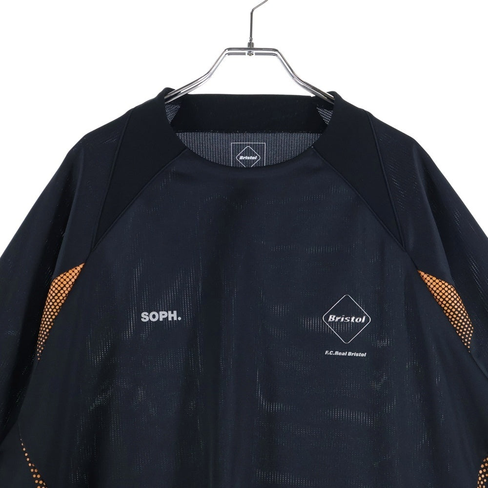 F.C.R.B./F.C.Real Bristol/FCRB(エフシーアールビー/エフシーレアルブリストル) 25SS L/S GAME SHIRT ロングスリーブ ゲーム シャツ クルーネック長袖Tシャツ カットソー ブラック FCRB-250005