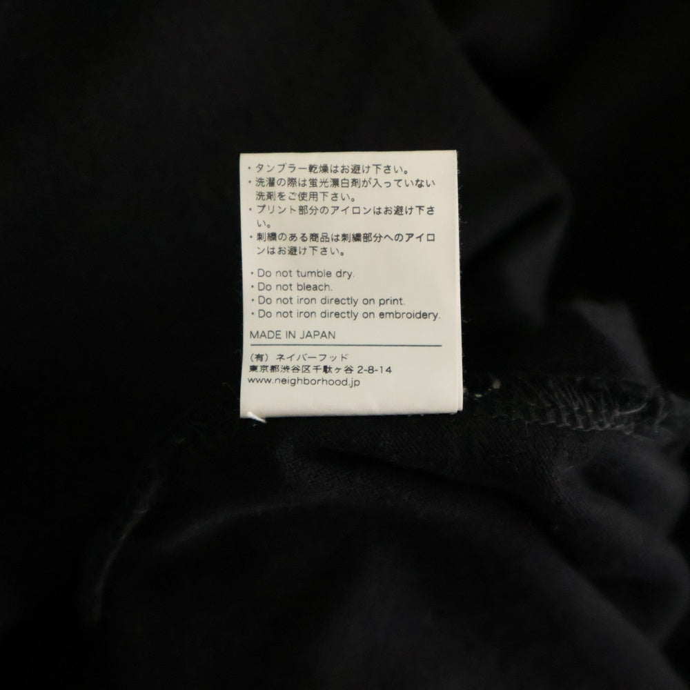 NEIGHBORHOOD(ネイバーフッド) ×BABYLON バビロン 両面プリント クルーネック半袖Tシャツ カットソー ブラック