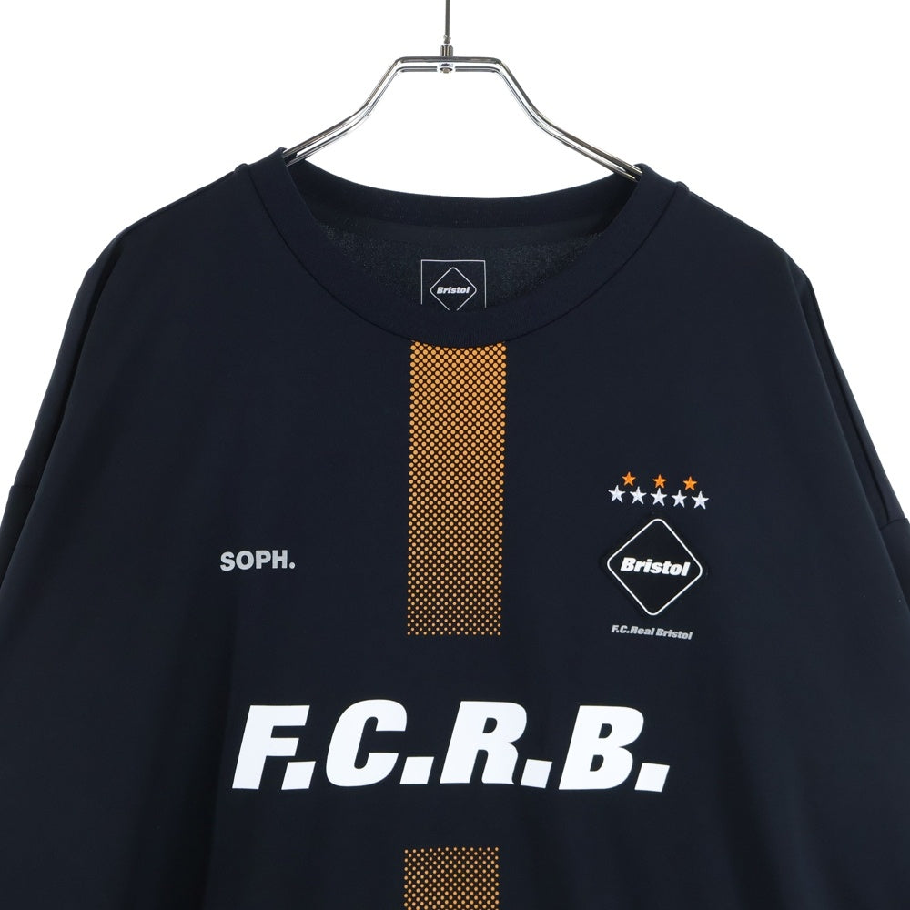 F.C.R.B./F.C.Real Bristol/FCRB(エフシーアールビー/エフシーレアルブリストル) 25SS AUTHENTIC L/S GAME SHIRT オーセンティック ロングスリーブ ゲーム シャツ クルーネック長袖Tシャツ カットソー ブラック FCRB-250003