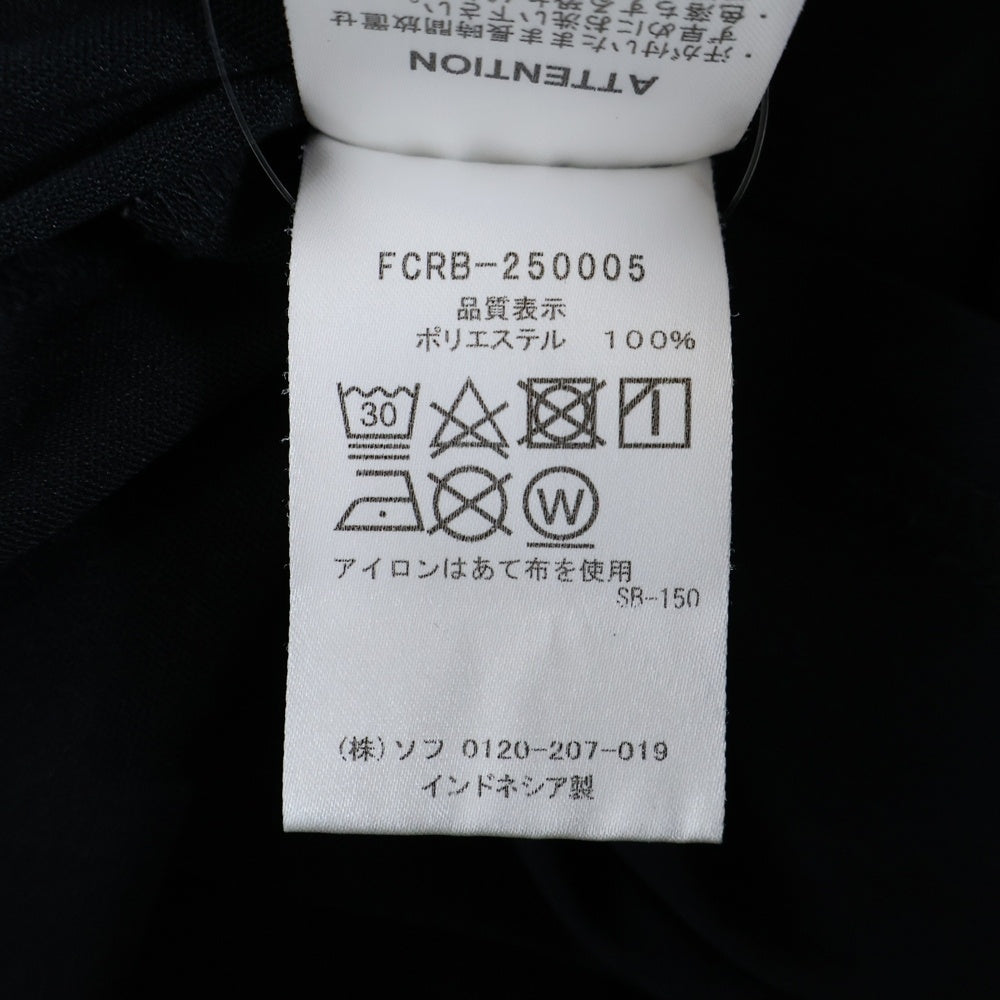 F.C.R.B./F.C.Real Bristol/FCRB(エフシーアールビー/エフシーレアルブリストル) 25SS AUTHENTIC L/S GAME SHIRT オーセンティック ロングスリーブ ゲーム シャツ クルーネック長袖Tシャツ カットソー ブラック FCRB-250003