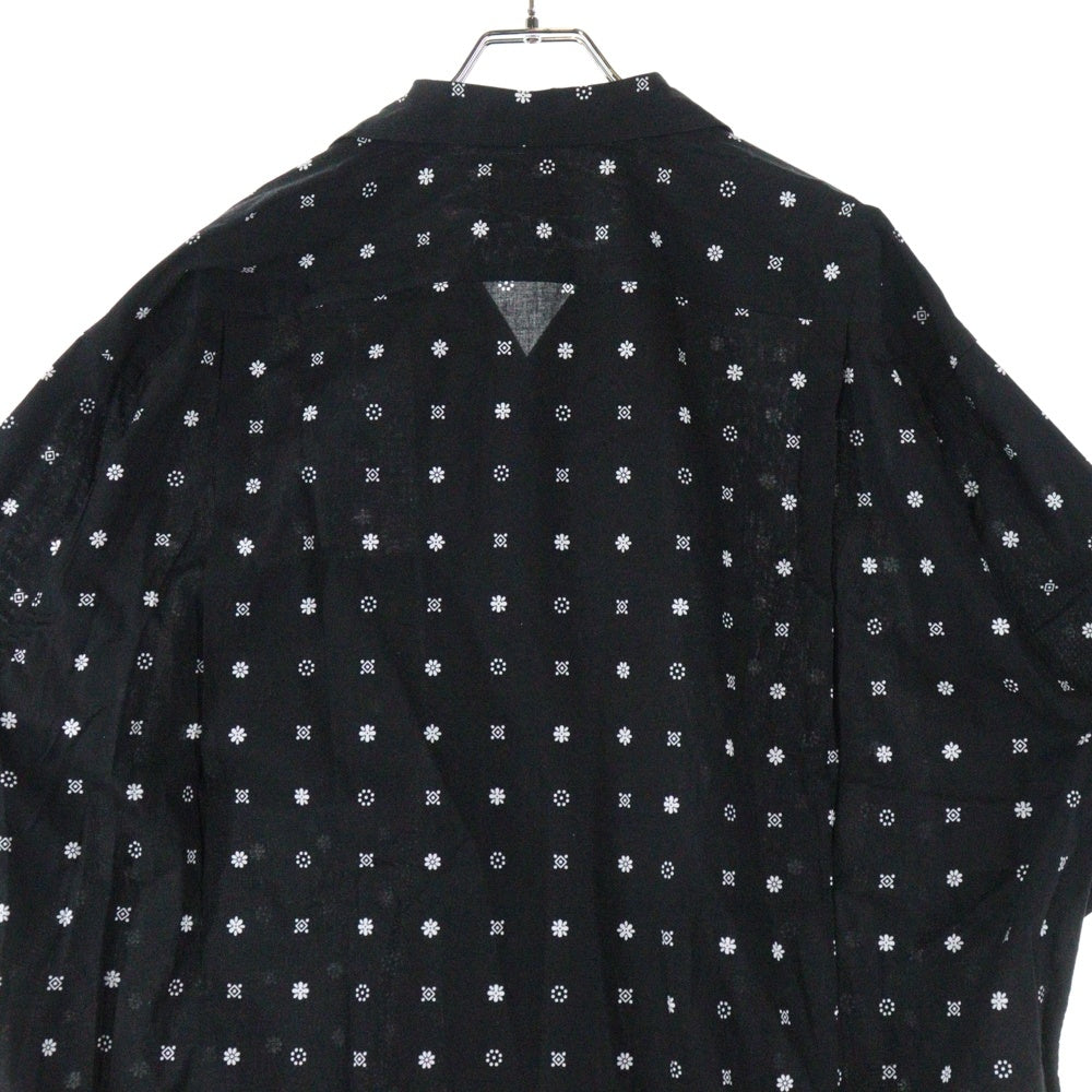 MAGIC STICK(マジックスティック) 24SS RL HOW HIGH CLAYTON SHIRT アールエル ハウ ハイ クレイトン バンダナオープンカラーシャツ ブラック