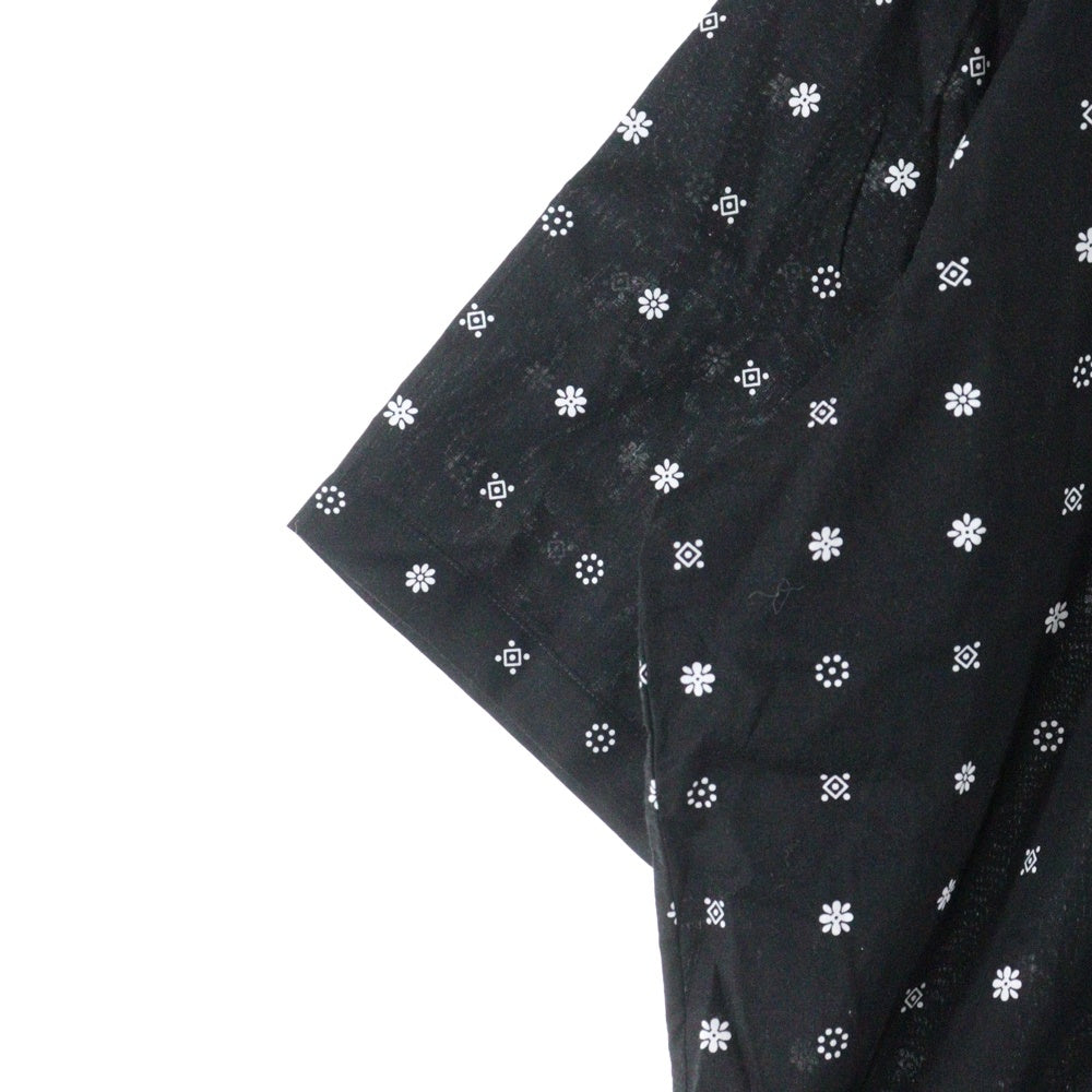 MAGIC STICK(マジックスティック) 24SS RL HOW HIGH CLAYTON SHIRT アールエル ハウ ハイ クレイトン バンダナオープンカラーシャツ ブラック