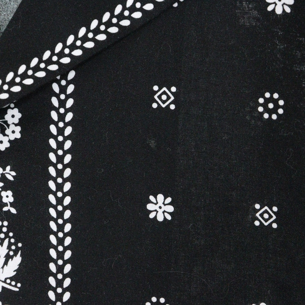 MAGIC STICK(マジックスティック) 24SS RL HOW HIGH CLAYTON SHIRT アールエル ハウ ハイ クレイトン バンダナオープンカラーシャツ ブラック