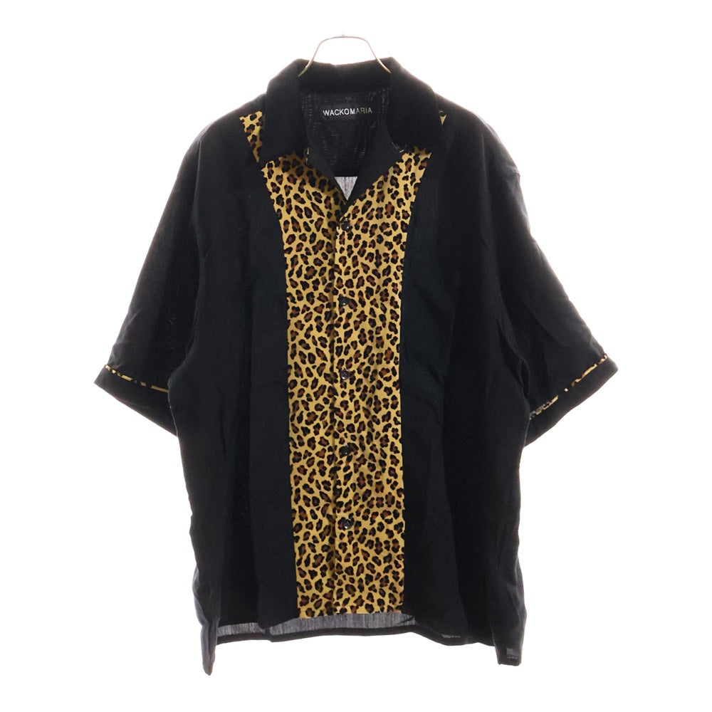 WACKO MARIA(ワコマリア) 25SS SWITCHING SHIRT S/S TYPE-4 スウィッチング オープンカラーシャツ ショートスリーブ タイプ-4 ブラック