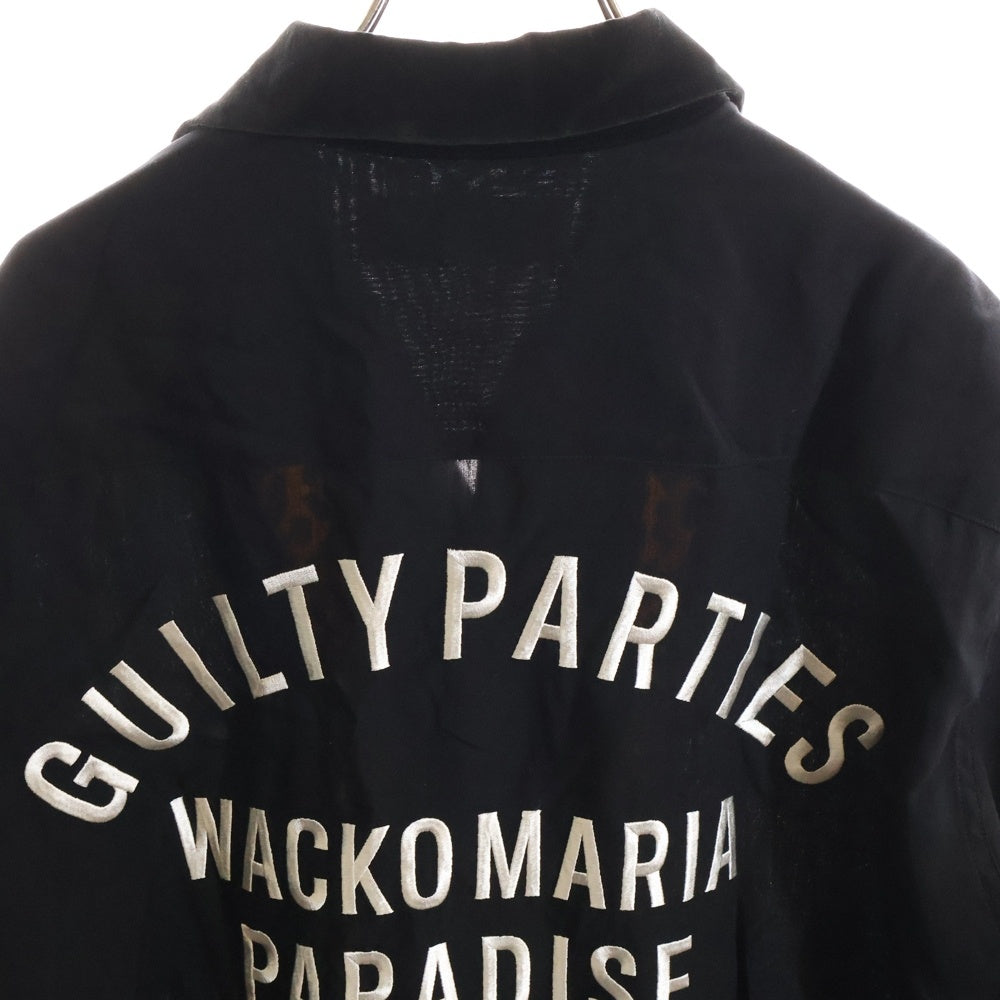 WACKO MARIA(ワコマリア) 25SS SWITCHING SHIRT S/S TYPE-4 スウィッチング オープンカラーシャツ ショートスリーブ タイプ-4 ブラック