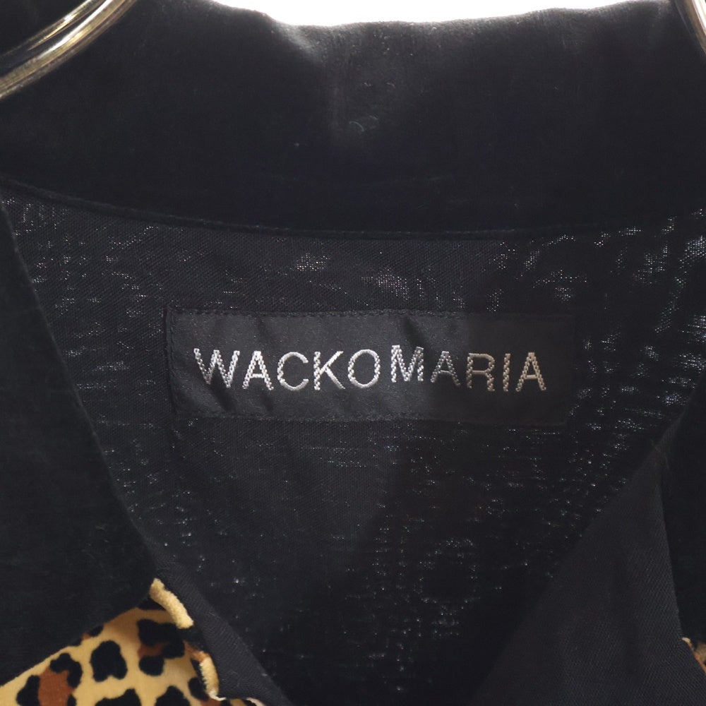 WACKO MARIA(ワコマリア) 25SS SWITCHING SHIRT S/S TYPE-4 スウィッチング オープンカラーシャツ ショートスリーブ タイプ-4 ブラック