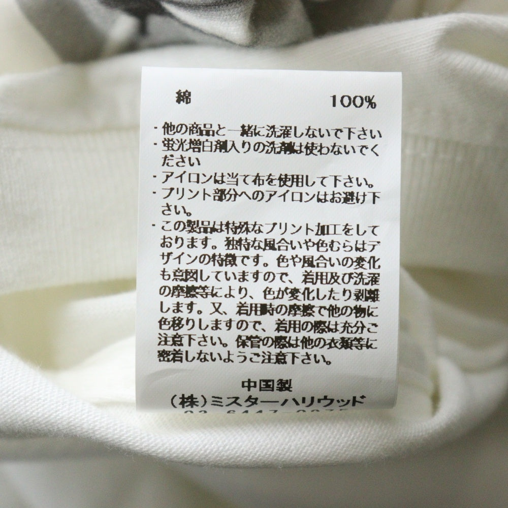 N.HOOLYWOOD(エヌハリウッド) COMPILE T-SHIRT コンパイル 両面プリント クルーネック半袖Tシャツ カットソー ホワイト 2244-CS01