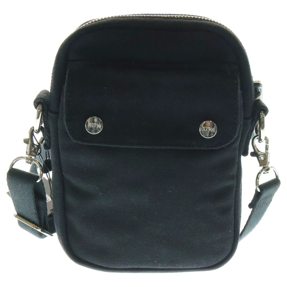 KITH(キス) Canvas Utility Crossbody キャンバス ユーティリティ クロスボディ ショルダーバッグ ブラック KHM040064