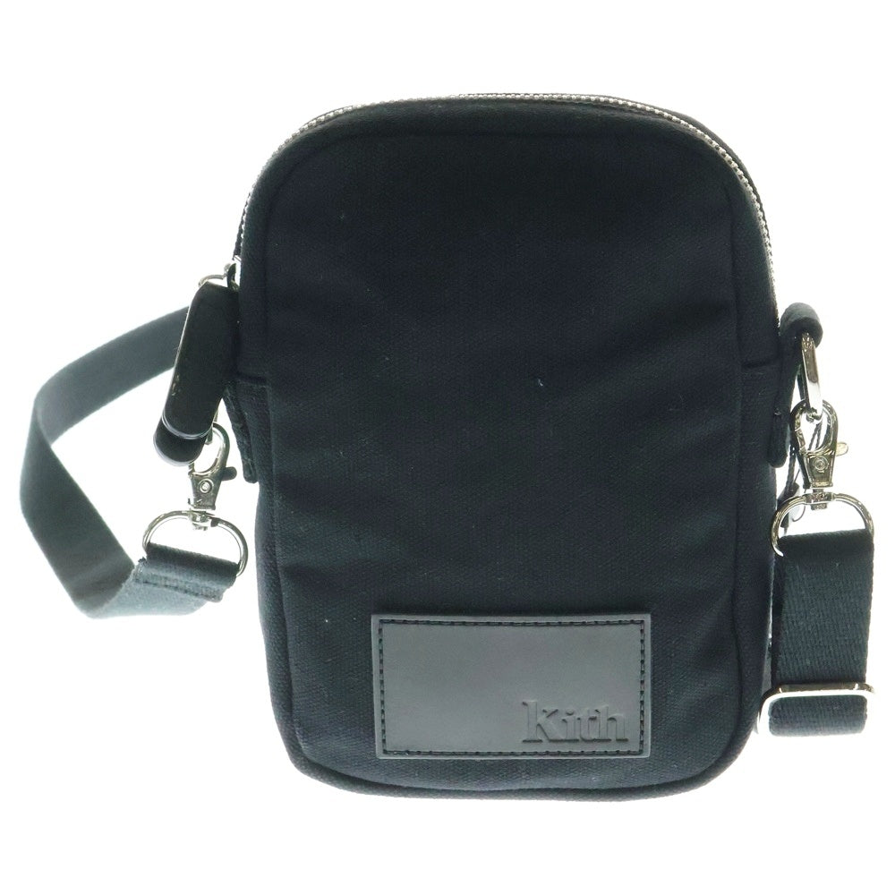 KITH(キス) Canvas Utility Crossbody キャンバス ユーティリティ クロスボディ ショルダーバッグ ブラック KHM040064