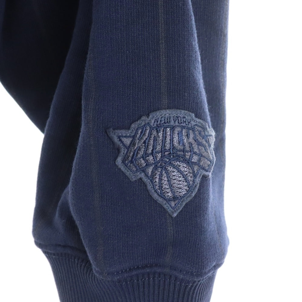 KITH(キス) New York Knicks Pinstripe Hoodie ニューヨークニックス ピンストライプ フーディ プルオーバースウェットパーカー ネイビー KHM031649