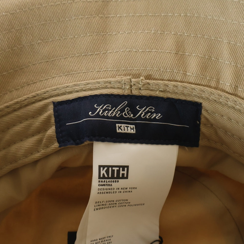 KITH(キス) Multi-Loop Serif Bucket Hat マルチループ セリフバケットハット 帽子 ベージュ KHM050317