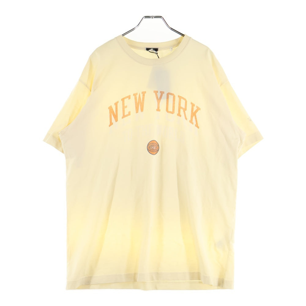 KITH(キス) New York Knicks NY To The World Vintage Tee ニューヨークニックス ヴィンテージ加工 プリントTシャツ 半袖カットソー アイボリー