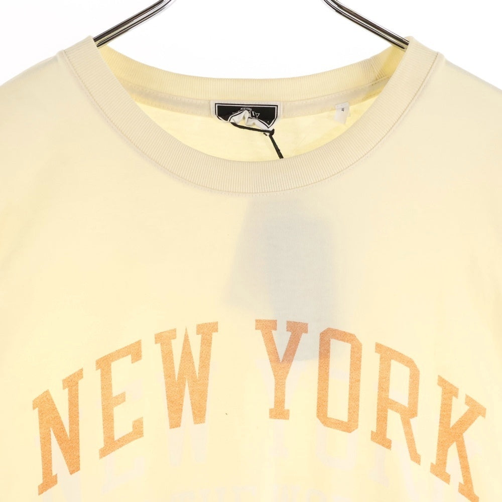 KITH(キス) New York Knicks NY To The World Vintage Tee ニューヨークニックス ヴィンテージ加工 プリントTシャツ 半袖カットソー アイボリー