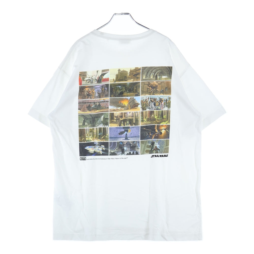 KITH(キス) ×STAR WARS Concept Tee スターウォーズ コンセプト プリントTシャツ 半袖カットソー ホワイト KHM031016