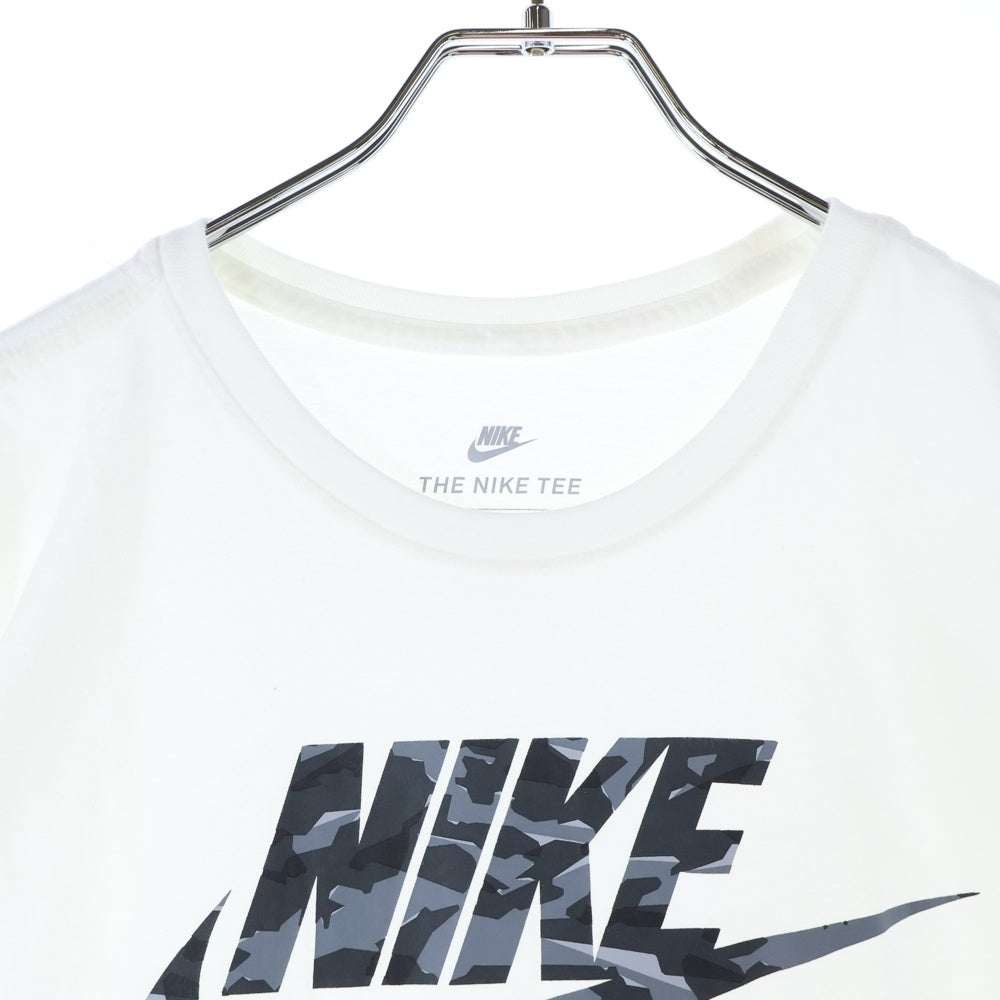NIKE(ナイキ) CAMO PACK カモパック ロゴプリント Tシャツ 半袖カットソー ホワイト AJ6634-100