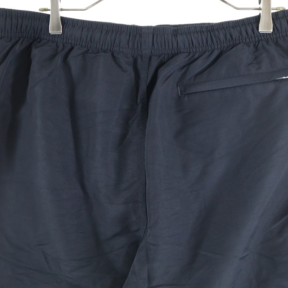 STUSSY(ステューシー) ロゴプリント ドローストリング ナイロンハーフパンツ ショーツ ブラック