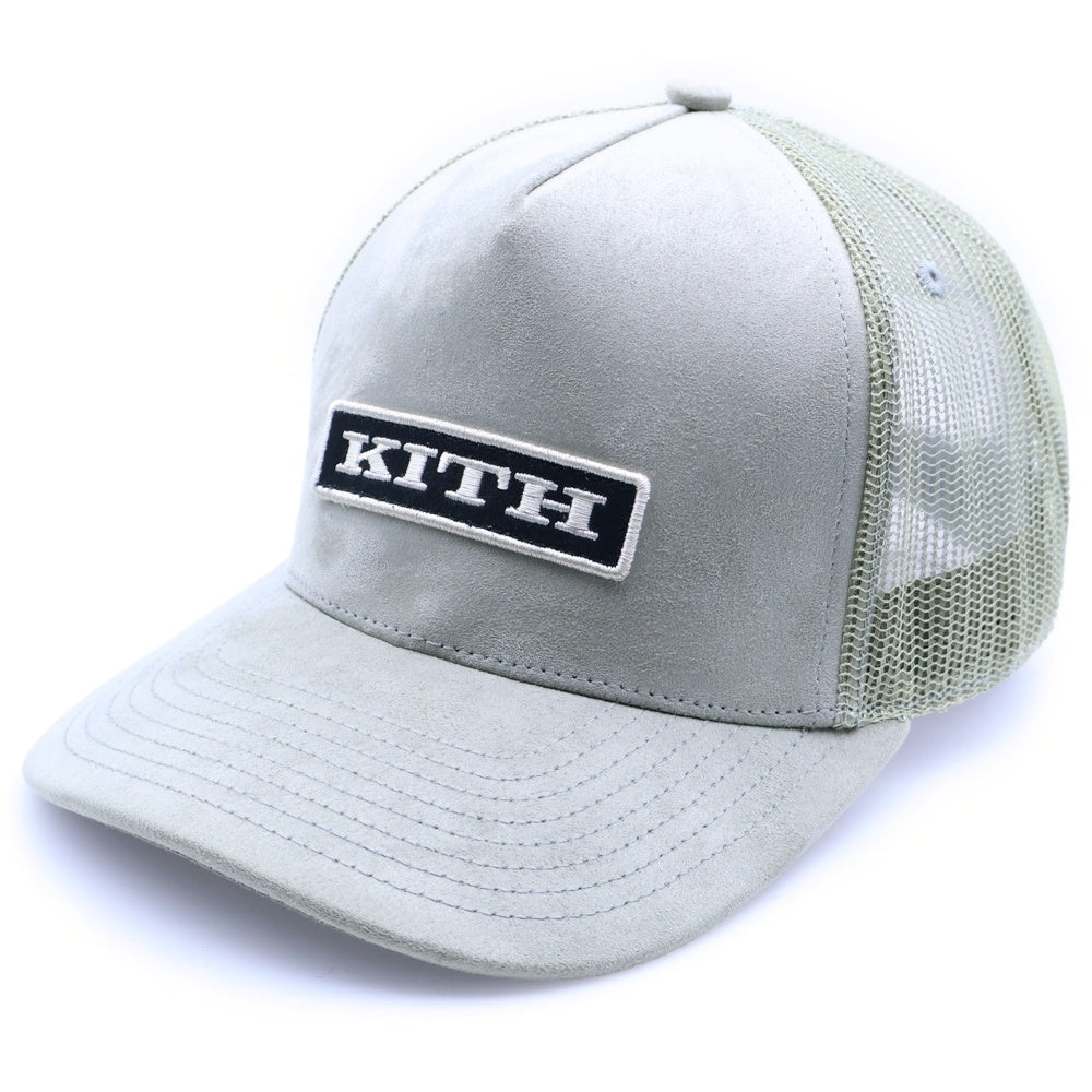 KITH(キス) Microsuede Nolan Trucker Cap マイクロスエード ノーラントラッカーキャップ 帽子 カーキ KHM050617