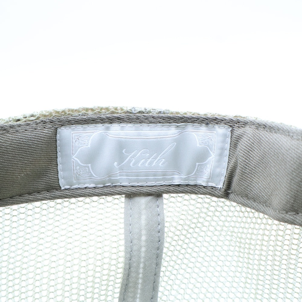 KITH(キス) Microsuede Nolan Trucker Cap マイクロスエード ノーラントラッカーキャップ 帽子 カーキ KHM050617