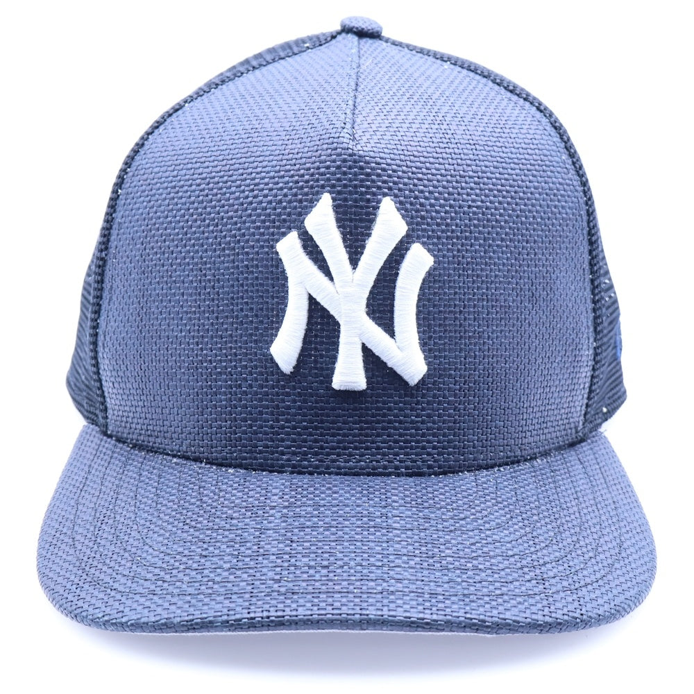 KITH(キス) ×New Era For The New York Yankees Raffia 9FIFTY Snapback ニューエラ ニューヨーク ヤンキース ラフィア スナップバックキャップ 帽子 ネイビー