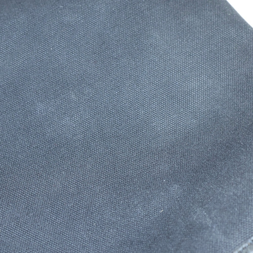 COMME des GARCONS HOMME(コムデギャルソンオム) 90S 田中オム期 コットンレザー切替 ショルダーバッグ メッセンジャーバッグ ブラック