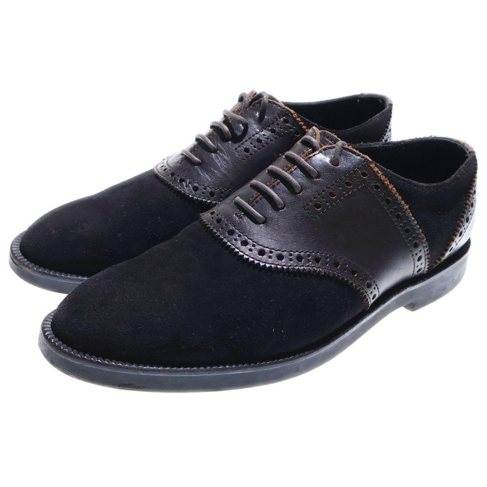 COMME des GARCONS HOMME PLUS(コムデギャルソンオムプリュス) 90S スウェード切替 レザードレスシュース ブラック/ブラウン PK-05102A