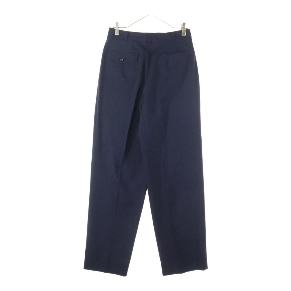 COMME des GARCONS HOMME(コムデギャルソンオム) 91SS ダブルブレスト ウールテーラードジャケット 2タックウールスラックス セットアップスーツ ネイビー AD1990 HS-11001M