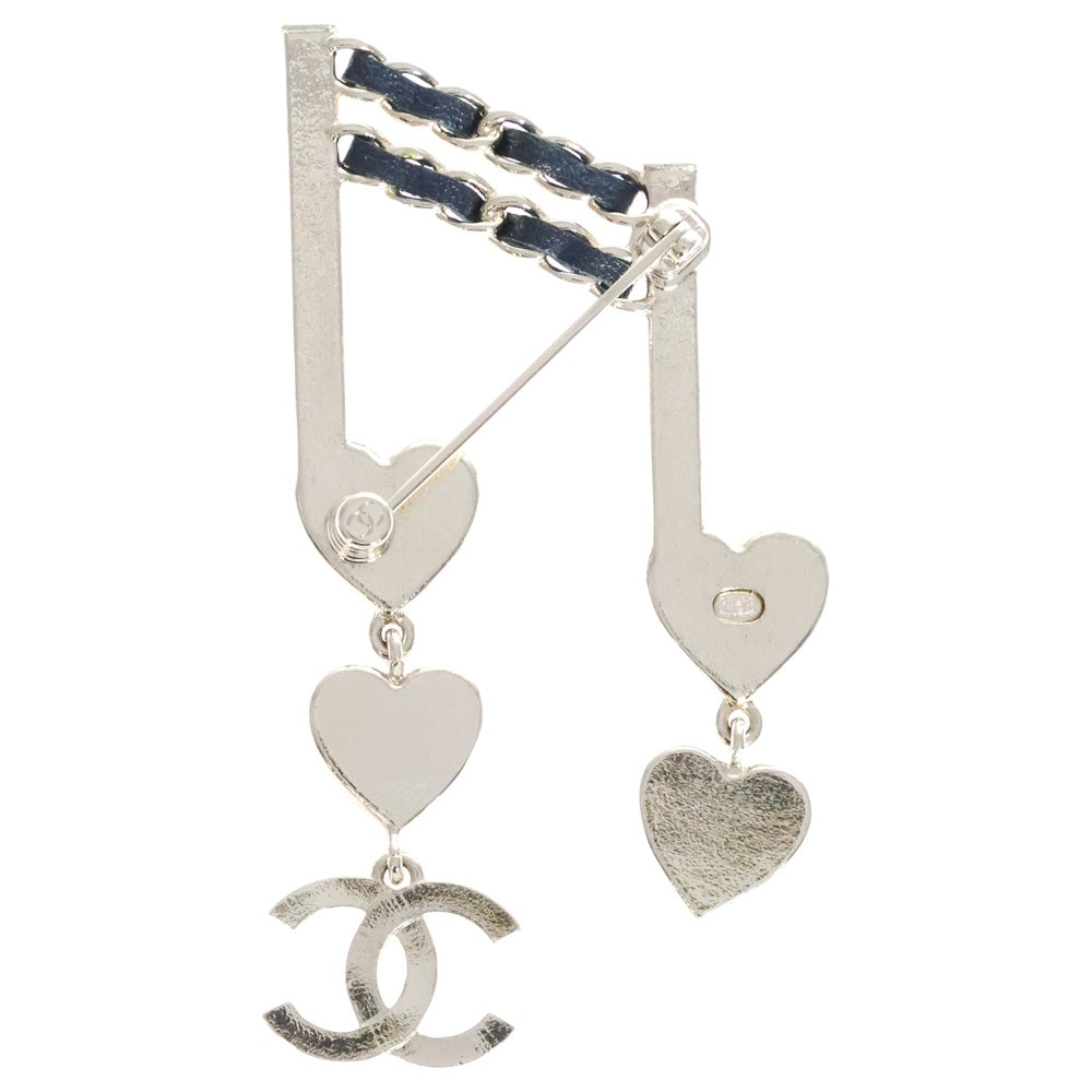 CHANEL(シャネル) 音符モチーフ ハート ココマーク ブローチ