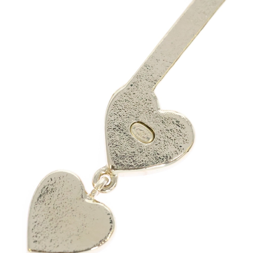 CHANEL シャネル ゴールドブローチ ハートココマーク ブローチ シャネル ココマーク ハート ブローチ ブルー/ゴールド I24P CHANEL