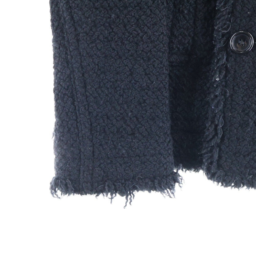 tricot COMME des GARCONS(トリコ コム デ ギャルソン) 02AW ウールツイードジャケット ピーコート ブラック TH-J017 AD2002