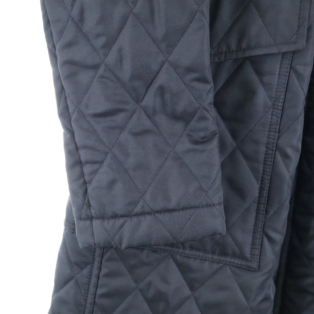 BURBERRY LONDON(バーバリーロンドン) イングランド製 裏地ノバチェック スタンドカラー キルティングコート ブラック レディース 1004914