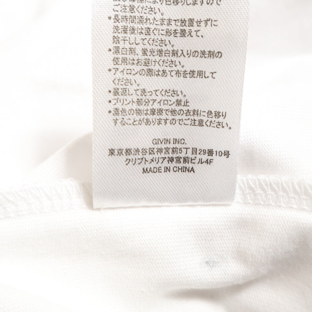 &CHILL(アンドチル) COMPROMISE アンドチル フロントプリント クルーネック 長袖Tシャツ カットソー ホワイト OCHI9T032-F-11